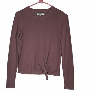 Madewell XXS Texture & Thread Front Knot Jacquard